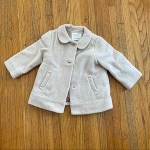 Zara wool peacoat, NWOT, 18-24 months